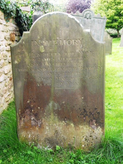 Photograph of gravestone