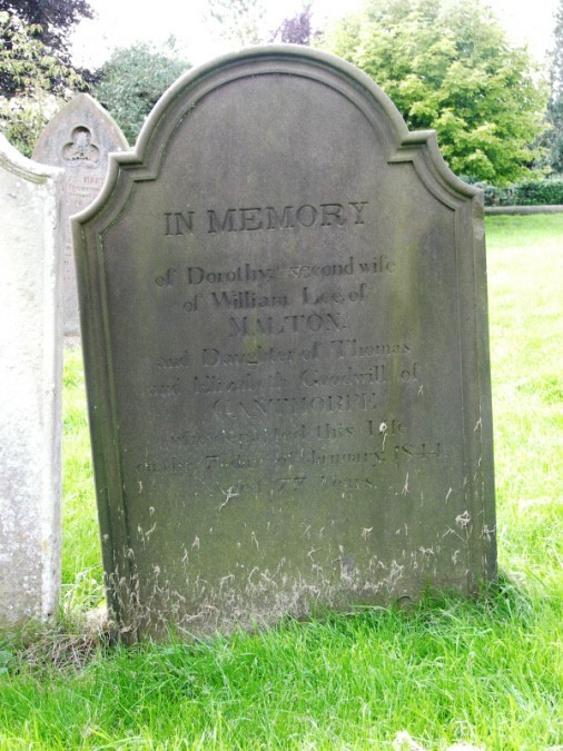 Photograph of gravestone