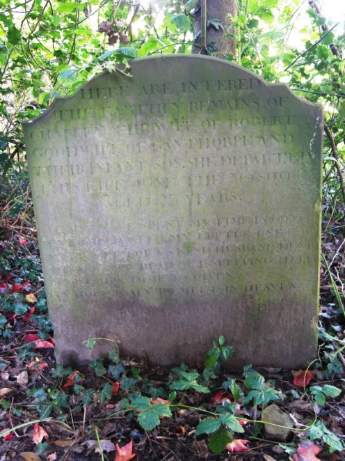 Photograph of gravestone