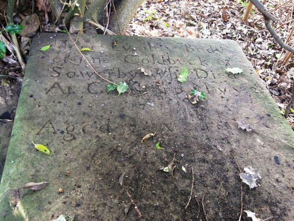 Photograph of gravestone