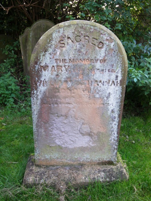 Photograph of gravestone