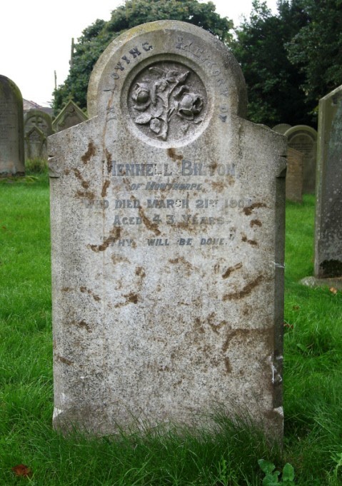 Photograph of gravestone