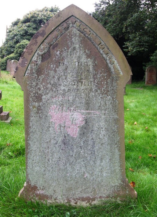 Photograph of gravestone