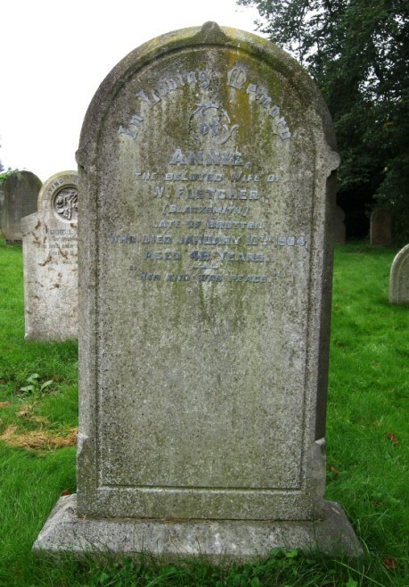 Photograph of gravestone