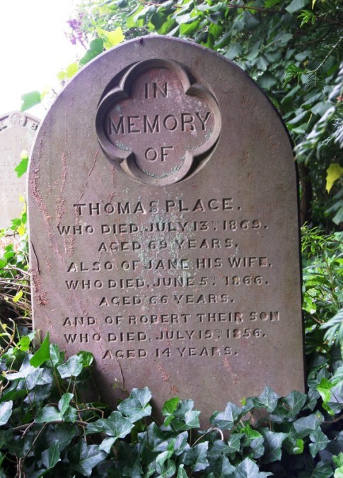 Photograph of gravestone