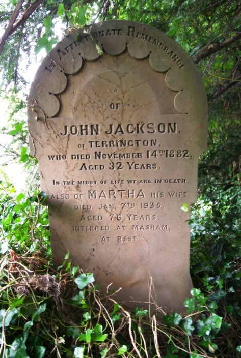 Photograph of gravestone