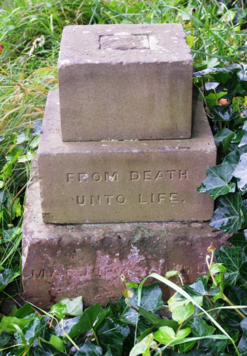 Photograph of gravestone