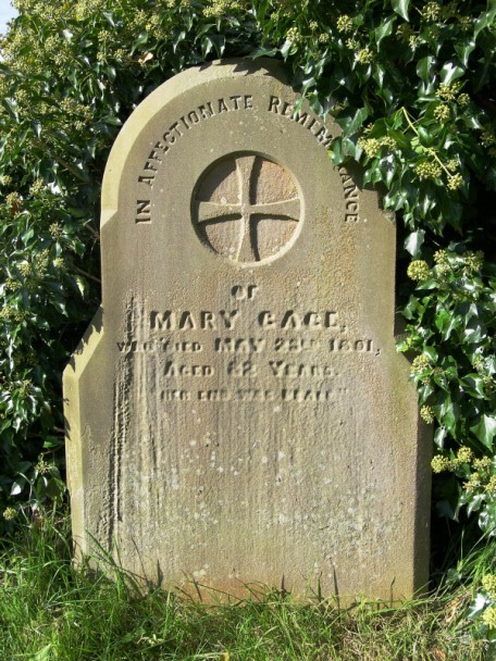 Photograph of gravestone