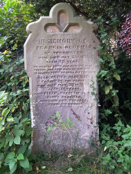 Photograph of gravestone