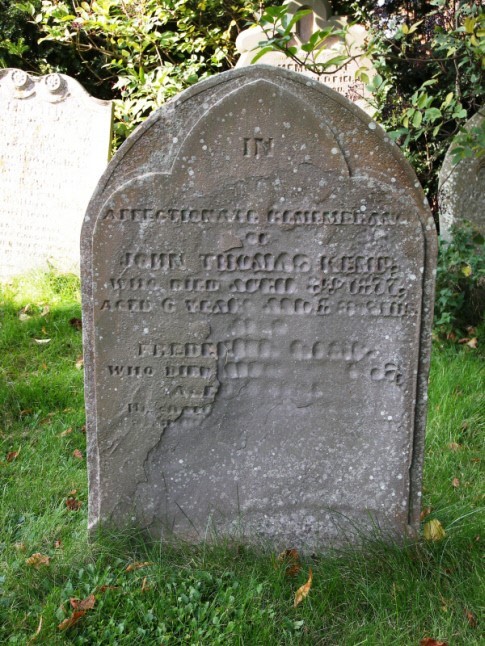 Photograph of gravestone