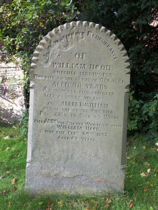 Photograph of gravestone