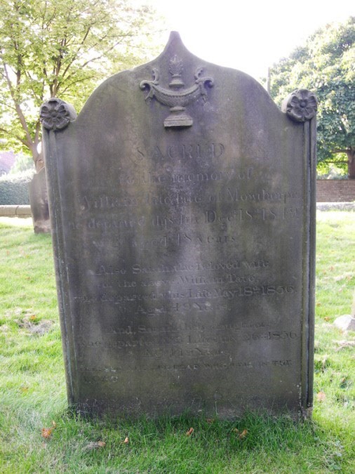 Photograph of gravestone