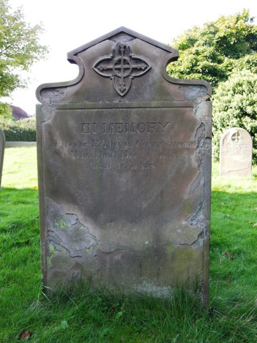 Photograph of gravestone