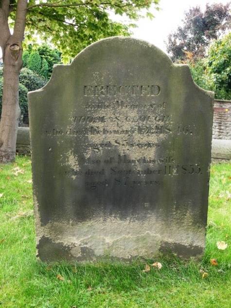 Photograph of gravestone