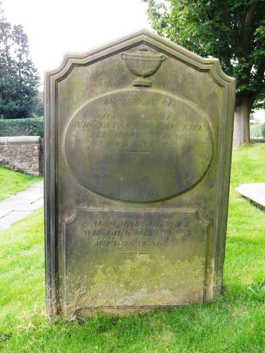 Photograph of gravestone